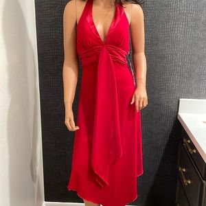 Allyn Paige Sultry handkerchief-hem halter dress.  Size Small.